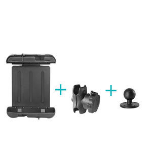 VINmounts Heavy Duty Lockable 8 Inch <b>Tablet</b> Mount with 8.7cm Dual Socket Arm 360° Adjustable Warehouse Forklift Use - Product Image 1