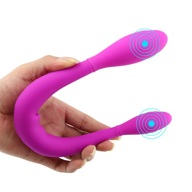 Massage AV Stick Custom Small Dildo mit Doppelkopf Vib rating Stick Künstlicher Penis für Sex Frauen Sex Produkte Masturbation