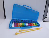High Quality Professional Metallophone Block Educational Instrument for Kids with 15 Scales Colorful Music Toys