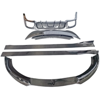Bonne qualité véritable fibre de carbone avant lèvre jupe latérale extension diffuseur arrière aileron arrière pour Porsche Panamera 2010-2013