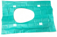 Housses de siège de toilette jetables, hygiéniques et imperméables, avec bandes adhésives, pour hôtels, hôpitaux et toilettes publiques