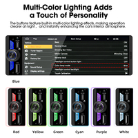 Lecteur multimédia de voiture JMC sans fil CarPlay Android Auto, écran tactile, radio FM BT, USB, charge rapide, universel 1 Din 6,5 pouces MP5