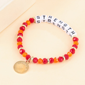 New Colorful Diy Customized Logo Strength <strong>Bracelet</strong> Change Letter Beaded <strong>Bracelet</strong> Team Braut for Women <strong>Sister</strong> <strong>Bracelet</strong> for Summer - Product Image 6