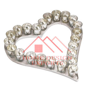 Porte-bougie rond en aluminium pour décorations de table, porte-bougie chauffe-plat en aluminium de haute qualité - Product Image 5