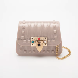 Wholesale Price Studded Macaron Small Jelly Bag New Trend Mini Chain Crossbody Bag Mini Coin <b>Purse</b> Bag Tanjing - Product Image 5