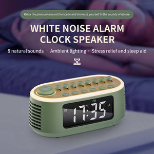 Altavoz Inalámbrico Portátil con Bluetooth y Reloj Despertador, Máquina con Sonidos Relajantes de la Naturaleza, Pantalla LED, Gestión de <span class=keywords><strong>Audio</strong></span> y Tiempo Todo en Uno - Product Image 2