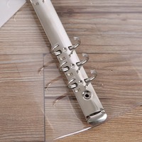 A7 A6 A5 Transparent souple PVC 6-Ring Binder Cover Snap Button Close Case pour 6 Trous Refill Insert Filler Paper Loose Leaf Binder