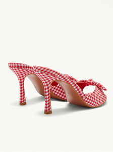 Mules élégantes à talons hauts et bout rond pour femme – Chaussures d'été pour mariée, Noël et mariage - Product Image 4