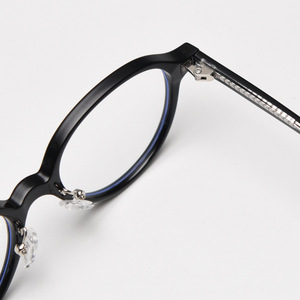 Montura de anteojos de diseñador Retro para hombre, sin <span class=keywords><strong>gafas</strong></span> <span class=keywords><strong>graduadas</strong></span> para <span class=keywords><strong>mujer</strong></span>, <span class=keywords><strong>gafas</strong></span> clásicas TR90 Anti azules, montura óptica para Miopía - Product Image 3