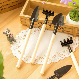 Juego de Herramientas de Jardinería de 3 Piezas, Mini Pala, Rastrillo y Azadón con Mango de Madera, Ligeras, para Cuidado de Plantas - Product Image 2