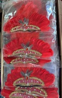 En gros Vente Chaude Plume Coiffe Indien Brésilien Scène Performance Carnaval Mardi Gras Partie Chapeaux Écologique