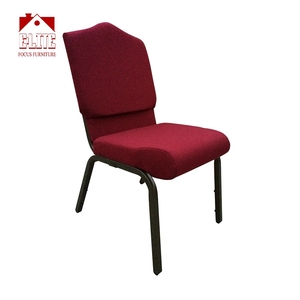 Chaises de chaire d'église d'usine en gros chaises d'église empilables d'occasion à vendre sièges d'église rembourrés en métal - Product Image 1