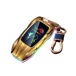 Nouveau écran couleur personnalisé coupe-vent apparence <span class=keywords><strong>de</strong></span> <span class=keywords><strong>voiture</strong></span> <span class=keywords><strong>de</strong></span> sport porte-clés briquet gros <span class=keywords><strong>fil</strong></span> <span class=keywords><strong>de</strong></span> tungstène allumage USB briquet 2023 - Product Image 1