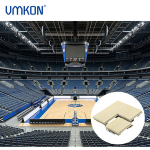 Baldosas de Madera de Biomasa Encajables para Pisos Deportivos de Baloncesto, Fútbol y Voleibol - Uso Interior/Exterior Ecológico - Product Image 1