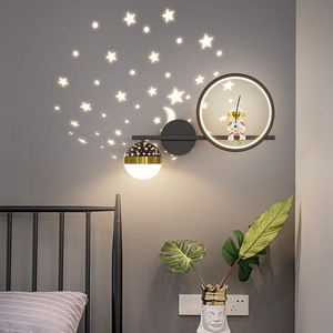 Lampada da parete con testiera a LED 3000K-4000K-6000K lampada da comodino creativa per camera dei <span class=keywords><strong>bambini</strong></span> - Product Image 4
