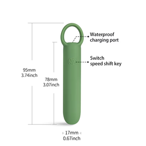 Портативный силиконовый мини-вибратор с 10 вибрациями - Product Image 6