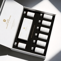 Boîtes rigides personnalisées pour coffret cadeau de collagène premium haut de gamme avec impression bronzée et usage médical