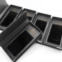 Cachemire Noir Mat C CC D DD Curl 0.05 0.07 Extension de Cils Premium Soft Volume Individuel Extension de Cils