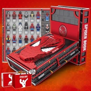 Jouet populaire de super-héros : figurine Spider-Man, jouet Iron Man, livre Iron Man, livre Spider-Man, blocs de construction - Product Image 1