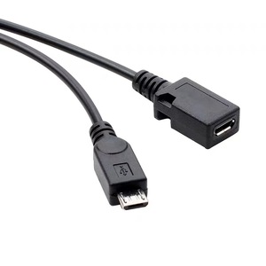 Cable adaptador Micro Usb Otg con fuente de alimentación para teléfono Android, tableta, unidad flash USB externa, color negro - Product Image 3