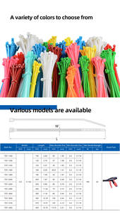 Attaches-câbles robustes, attaches-câbles en nylon 66 2,5*250, attaches-câbles magnétiques automatiques en nylon - Product Image 5