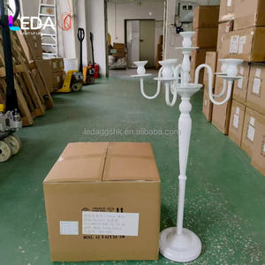 LEDA Factory Direct Wedding Supplies European Style Candlestick Candle Holder 5-arm <b>Candelabra</b> for Wedding Decoration - Product Image 6