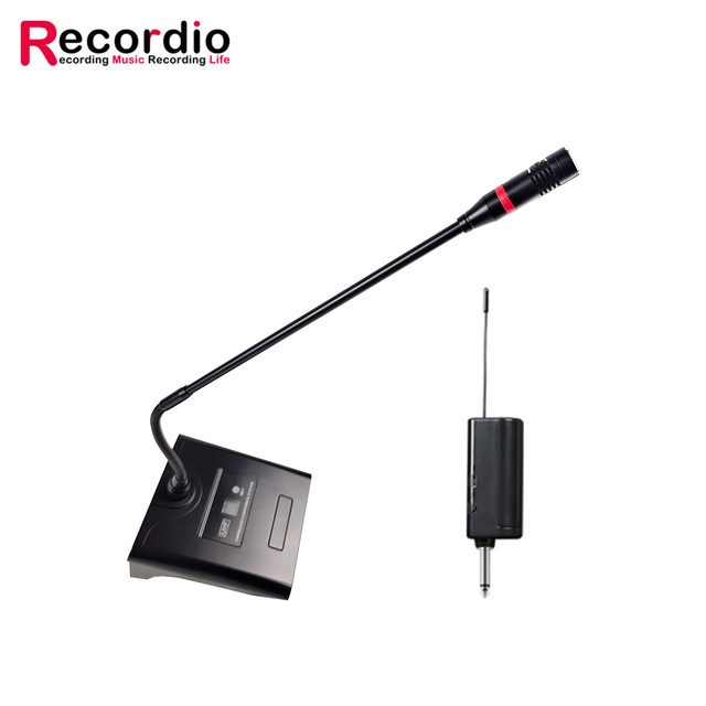 GAW-111 UHF Wireless Desktop One Drag One Gooseneck Microphone Teaching Computer Video Conference System Microphone