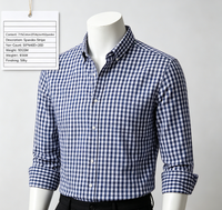 Tissu chaud en fil teint extensible, coton, nylon, élasthanne, tissé, à rayures et à carreaux, pour chemises homme, femme et enfant