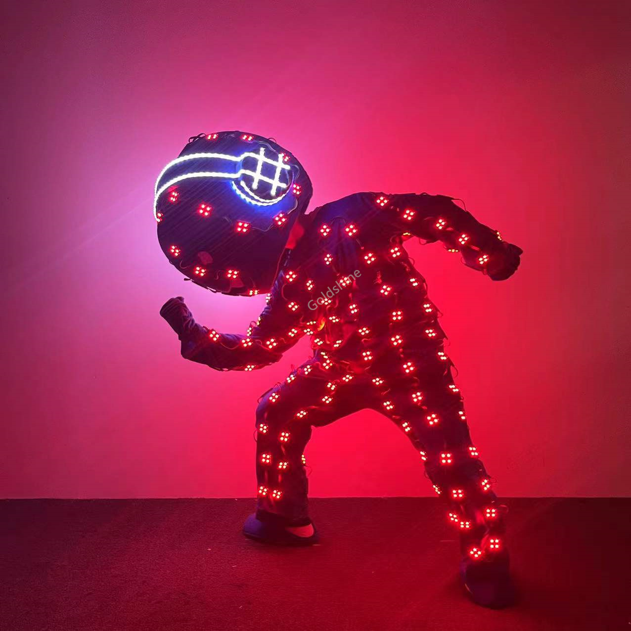 Светодиодная Роботизированная Одежда Костюм Кукла Косплей Одежда Костюм светодиодный танцевальный костюм для сцены