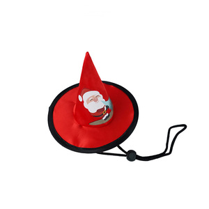 Chapeaux de Noël doux et mignons pour chiens, avec anneau en acier et sommet pointu, pour petits/moyens chiens, décoration festive pour les fêtes de Noël - Product Image 1