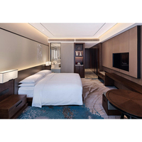 Maßgefertigte 5-Sterne-Hotel Doppelbett Schlafzimmer-Möbelsets OEM ODM Design Hotel-Schlafzimmer-Möbelsets zum Verkauf