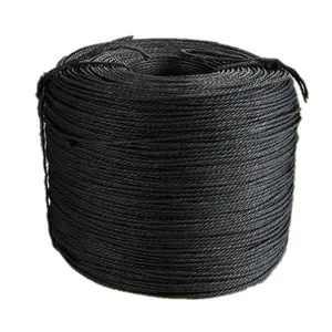 Nâu 3-ply 4mm mạnh mẽ Xoắn Dây cuộn dệt giấy kraft Dây Đan Mạch dây giấy cho đan 10kg CuộN