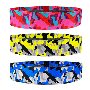 Sanfan vải kháng ban nhạc cho tập thể dục với biểu tượng tùy chỉnh in ấn ngụy trang bông vải hip ban nhạc đàn hồi thiết lập - Product Image 5