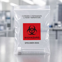 Sac à échantillons LDPE 9x12 pouces pour triage d'urgence, transfusion, bloc opératoire, anesthésie, virologie, ambulance, Partenaire de marque
