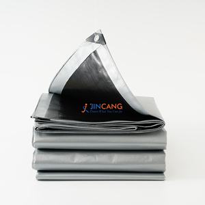 Lona Impermeable Resistente, para Uso en Exteriores con Ojales Reforzados, para Techos, Campamentos, Patios, Piscinas y Embarcaciones (Plateado y Negro) - Product Image 2