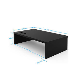 Support en bois massif noir, <span class=keywords><strong>pour</strong></span> <span class=keywords><strong>imprimante</strong></span>, bureau, tv, support de téléphone <span class=keywords><strong>portable</strong></span> ergonomique, couleur - Product Image 1