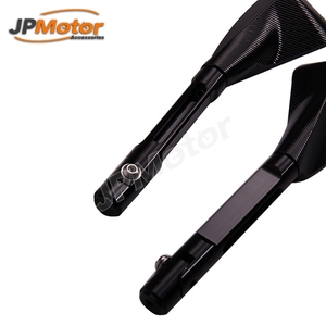 New JPMotor Popular CNC Aluminum Plastic Motorcycle Rearview Handlebar <strong>Mirror</strong> 22mm M8/M10 Adapter <strong>Triangle</strong> Racing Flow Street - Product Image 4