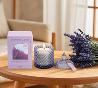 Bougie parfumée au soja 200g en verre, bougie d'art aromathérapeutique, coffret cadeau de luxe pour la décoration de la maison et des fêtes