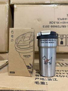 500ml Coffee Tumbler Food Grade 304 Stainless Steel Dual Drink Straw & Sip Lid Portable Lanyard Insulated Travel Mug - Product Image 6
