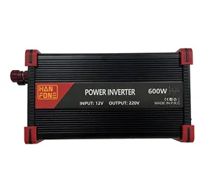 Gran oferta portátil 12V CC a 220V CA inversor de onda sinusoidal modificada 600W inversor de corriente para exteriores