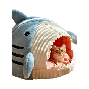 Nouveau Nid pour Chat Tendance Hiver Chaud Fermé Confortable et Sûr pour Toutes Saisons – Modèle Carton - Product Image 5
