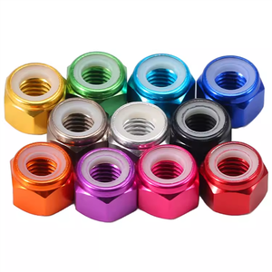 Số liệu DIN 985 anodic quá trình oxy hóa nhôm hình lục giác tự khóa <span class=keywords><strong>Nut</strong></span> Anodized nhôm Hex Nylon khóa <span class=keywords><strong>Nut</strong></span> cho bu lông - Product Image 1