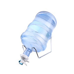 Porte-bouteilles Eau 5 Gallons - Support 3 Niveaux - Métal Noir - Pour Maison/bureau