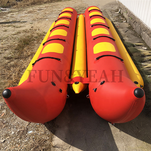 Al Aire Libre inflable Split doble <span class=keywords><strong>dos</strong></span> tubos 5 6 8 asientos Flying Usada 6-10 <span class=keywords><strong>personas</strong></span> Flyfish Banana Shape Boats Precio para la venta - Product Image 1