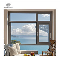 Ventanas y puertas estándar australianas europeas Ventana de aluminio insonorizada Ventanas de aluminio Ventana de aluminio