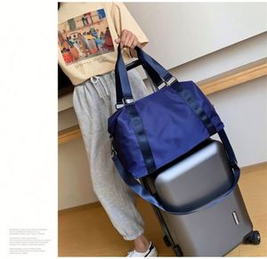 Designer Luxury Foldable Gym Handbags Luggage Duffle Travel <b>Bags</b> Custom Waterproof Nylon Storage <b>Bag</b> for Ladies and Men - Product Image 3