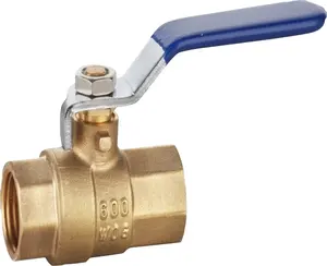 Válvula de bola de latón roscado para fontanería, herramienta de recolección de flujo completo de alta presión, para aceite, gas y agua, hecho en China