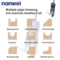 NANWEI Power Action Petite Défonceuse Électrique Professionnelle 450W pour le Bois, Outil de Défonceuse à Bois