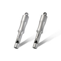 PioneerEDC Gr5 Conteneur de stockage en titane Boîte à pilules d'urgence multifonctionnelle pour le camping avec mini sifflet étanche