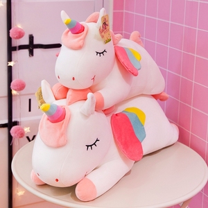 Jouets en peluche personnalisés par le fabricant, adorable poupée licorne, cheval arc-en-ciel en peluche, cadeau d'anniversaire pour fille, poupée à pattes clipsables, oreiller en peluche licorne - Product Image 4